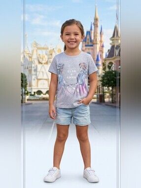 EUC!! Frozen 2 Elsa and Anna Tee!